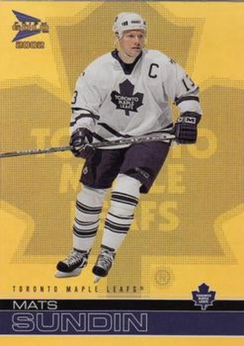 #39 Mats Sundin - Toronto Maple Leafs - 2001-02 Pacific McDonald's Hockey