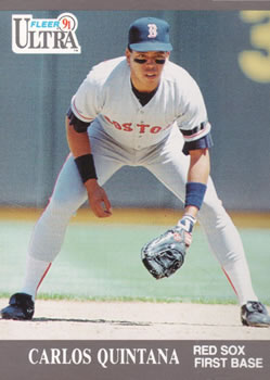 #39 Carlos Quintana - Boston Red Sox - 1991 Ultra Baseball