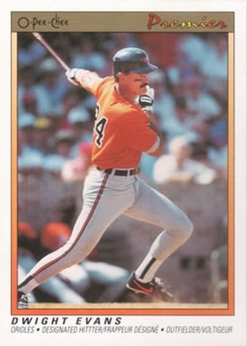 #39 Dwight Evans - Baltimore Orioles - 1991 O-Pee-Chee Premier Baseball