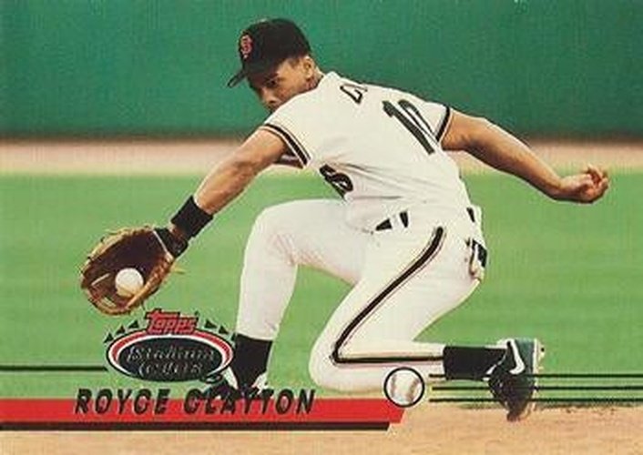 #39 Royce Clayton - San Francisco Giants - 1993 Stadium Club Baseball