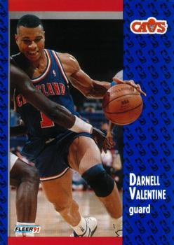 #39 Darnell Valentine - Cleveland Cavaliers - 1991-92 Fleer Basketball