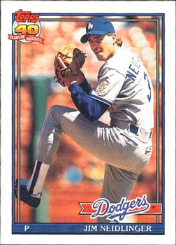 #39 Jim Neidlinger - Los Angeles Dodgers - 1991 O-Pee-Chee Baseball