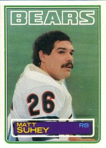 #39 Matt Suhey - Chicago Bears - 1983 Topps Football