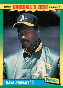 #39 Dave Stewart - Oakland Athletics - 1988 Fleer Baseball's Best Sluggers vs Pitchers