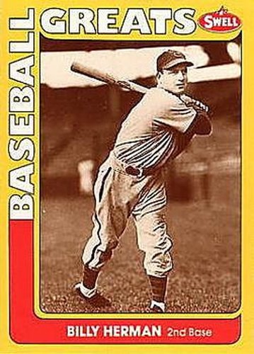 #39 Billy Herman - Chicago Cubs - 1991 Swell Baseball Greats