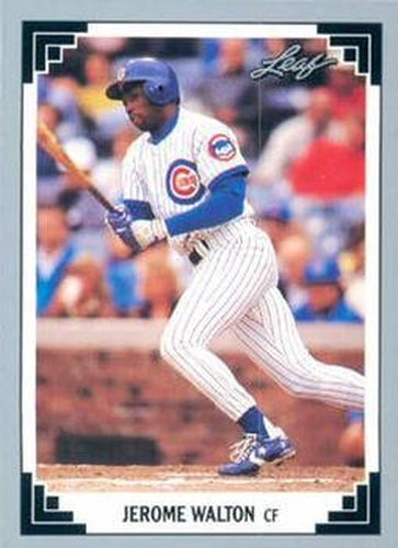#39 Jerome Walton - Chicago Cubs - 1991 Leaf Baseball