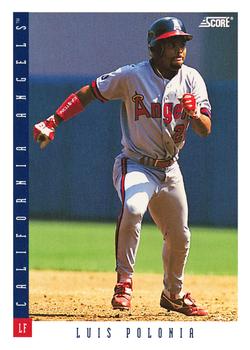 #39 Luis Polonia - California Angels - 1993 Score Baseball