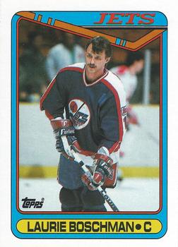 #39 Laurie Boschman - Winnipeg Jets - 1990-91 Topps Hockey