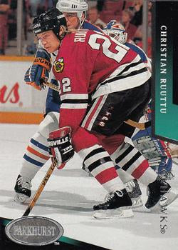#39 Christian Ruuttu - Chicago Blackhawks - 1993-94 Parkhurst Hockey