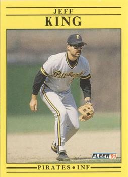 #39 Jeff King - Pittsburgh Pirates - 1991 Fleer Baseball