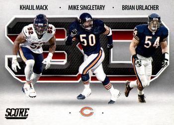 #3D1 Brian Urlacher / Khalil Mack / Mike Singletary - Chicago Bears - 2021 Score - 3D Football