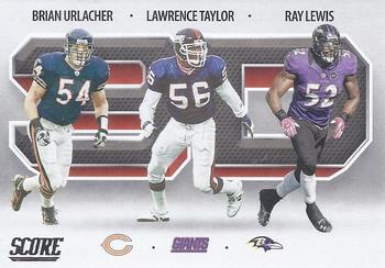 #3D2 Brian Urlacher / Lawrence Taylor / Ray Lewis - Chicago Bears / New York Giants / Baltimore Ravens - 2021 Score - 3D Football