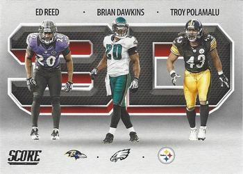#3D3 Brian Dawkins / Ed Reed / Troy Polamalu - Philadelphia Eagles / Baltimore Ravens / Pittsburgh Steelers - 2021 Score - 3D Football