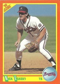 #3T Nick Esasky - Atlanta Braves - 1990 Score Rookie & Traded Baseball