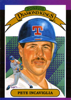 #3 Pete Incaviglia - Texas Rangers - 1989 Donruss Baseball