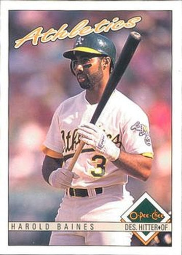 #3 Harold Baines - Oakland Athletics - 1993 O-Pee-Chee Baseball