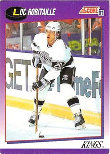 #3 Luc Robitaille - Los Angeles Kings - 1991-92 Score American Hockey