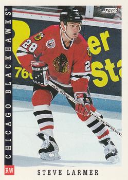 #3 Steve Larmer - Chicago Blackhawks - 1993-94 Score Canadian Hockey