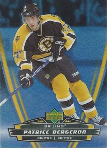 #3 Patrice Bergeron - Boston Bruins - 2006-07 Upper Deck McDonald's Hockey