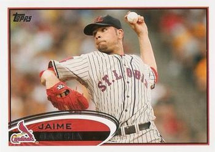 #3 Jaime Garcia - St. Louis Cardinals - 2012 Topps Baseball