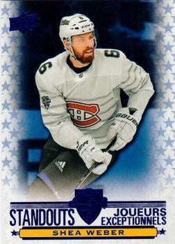 #AS-3 Shea Weber - Montreal Canadiens - 2020-21 Upper Deck Tim Hortons Hockey - All-Star Standouts