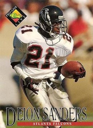 #3 Deion Sanders - Atlanta Falcons - 1994 Pro Line Live Football