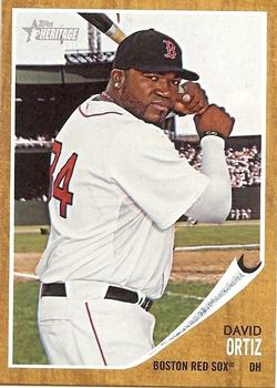 #3 David Ortiz - Boston Red Sox - 2011 Topps Heritage Baseball