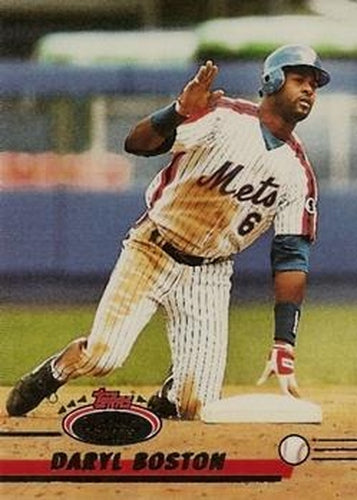 #3 Daryl Boston - New York Mets - 1993 Stadium Club Baseball