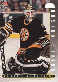 #3 Blaine Lacher - Boston Bruins - 1995-96 Leaf Hockey