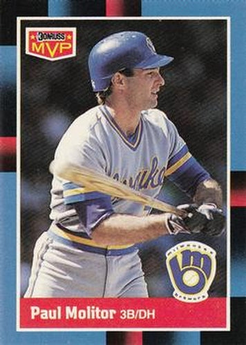 #BC-3 Paul Molitor - Milwaukee Brewers - 1988 Donruss Baseball - Bonus MVP's