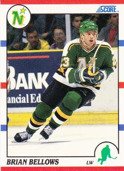#3 Brian Bellows - Minnesota North Stars - 1990-91 Score Hottest and Rising Stars Hockey