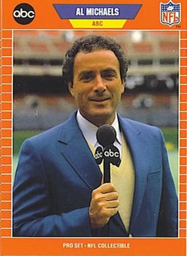 #3 Al Michaels - 1989 Pro Set Football - Announcers