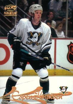 #3 Espen Knutsen - Anaheim Mighty Ducks - 1997-98 Pacific Paramount Hockey