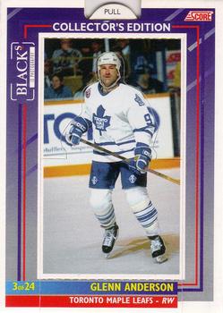 #3 Glenn Anderson - Toronto Maple Leafs - 1993-94 Black's Score Toronto Maple Leafs Hockey
