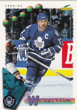 #3 Wendel Clark - Toronto Maple Leafs - 1994-95 Score Hockey