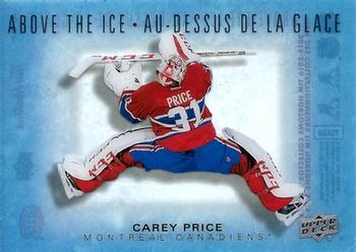 #AI-CP Carey Price - Montreal Canadiens - 2015-16 Upper Deck Tim Hortons Hockey - Above The Ice