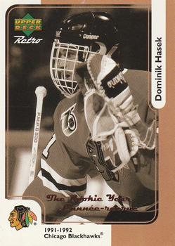 #3 Dominik Hasek - Chicago Blackhawks - 1999-00 McDonald's Upper Deck Hockey - The Rookie Year
