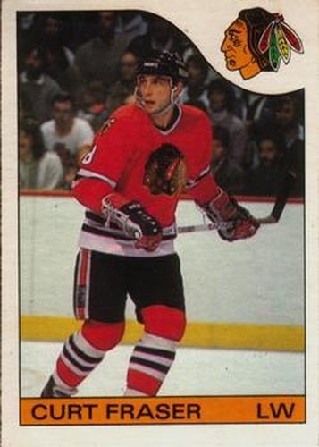 #3 Curt Fraser - Chicago Blackhawks - 1985-86 O-Pee-Chee Hockey
