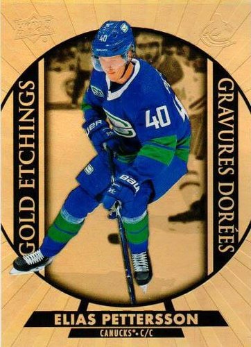 #G-3 Elias Pettersson - Vancouver Canucks - 2020-21 Upper Deck Tim Hortons Hockey - Gold Etchings