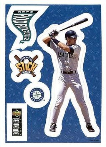 #3 Alex Rodriguez - Seattle Mariners - 1997 Collector's Choice Baseball - Stick'Ums