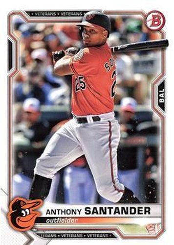 #3 Anthony Santander - Baltimore Orioles - 2021 Bowman Baseball