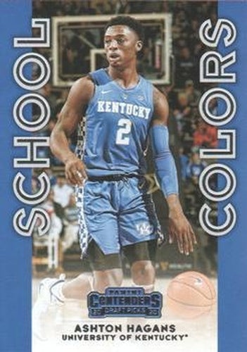 #3 Ashton Hagans - Kentucky Wildcats - 2020 Panini Contenders Draft Picks - School Colors Basketball