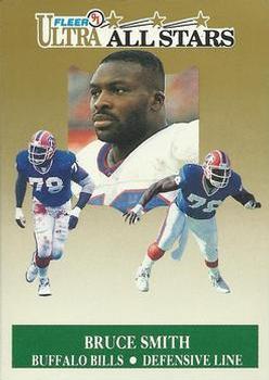 #3 Bruce Smith - Buffalo Bills - 1991 Ultra Football - All Stars