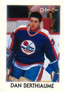 #3 Dan Berthiaume - Winnipeg Jets - 1987-88 O-Pee-Chee Minis Hockey