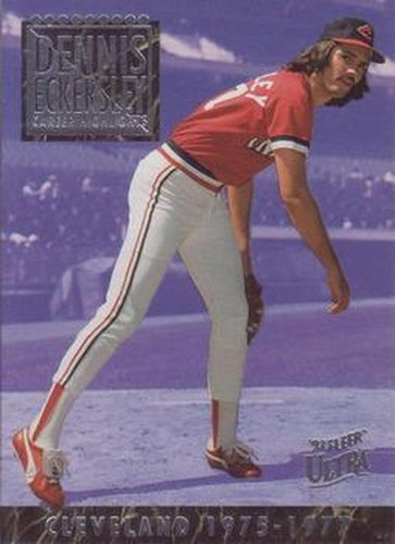 #3 Dennis Eckersley - Cleveland Indians - 1993 Ultra - Dennis Eckersley Career Highlights Baseball