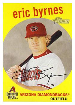 #3 Eric Byrnes - Arizona Diamondbacks - 2008 Topps Heritage Baseball