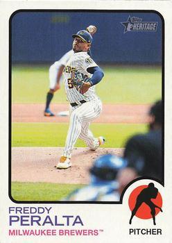 #3 Freddy Peralta - Milwaukee Brewers - 2022 Topps Heritage Baseball