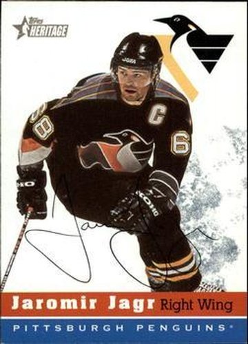 #3 Jaromir Jagr - Pittsburgh Penguins - 2000-01 Topps Heritage Hockey