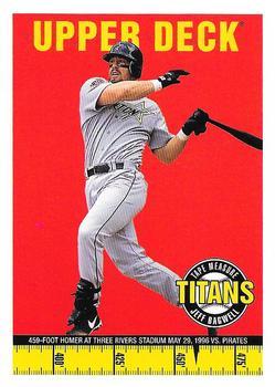#3 Jeff Bagwell - Houston Astros - 1998 Upper Deck - Tape Measure Titans Baseball