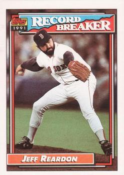 #3 Jeff Reardon - Boston Red Sox - 1992 Topps Baseball